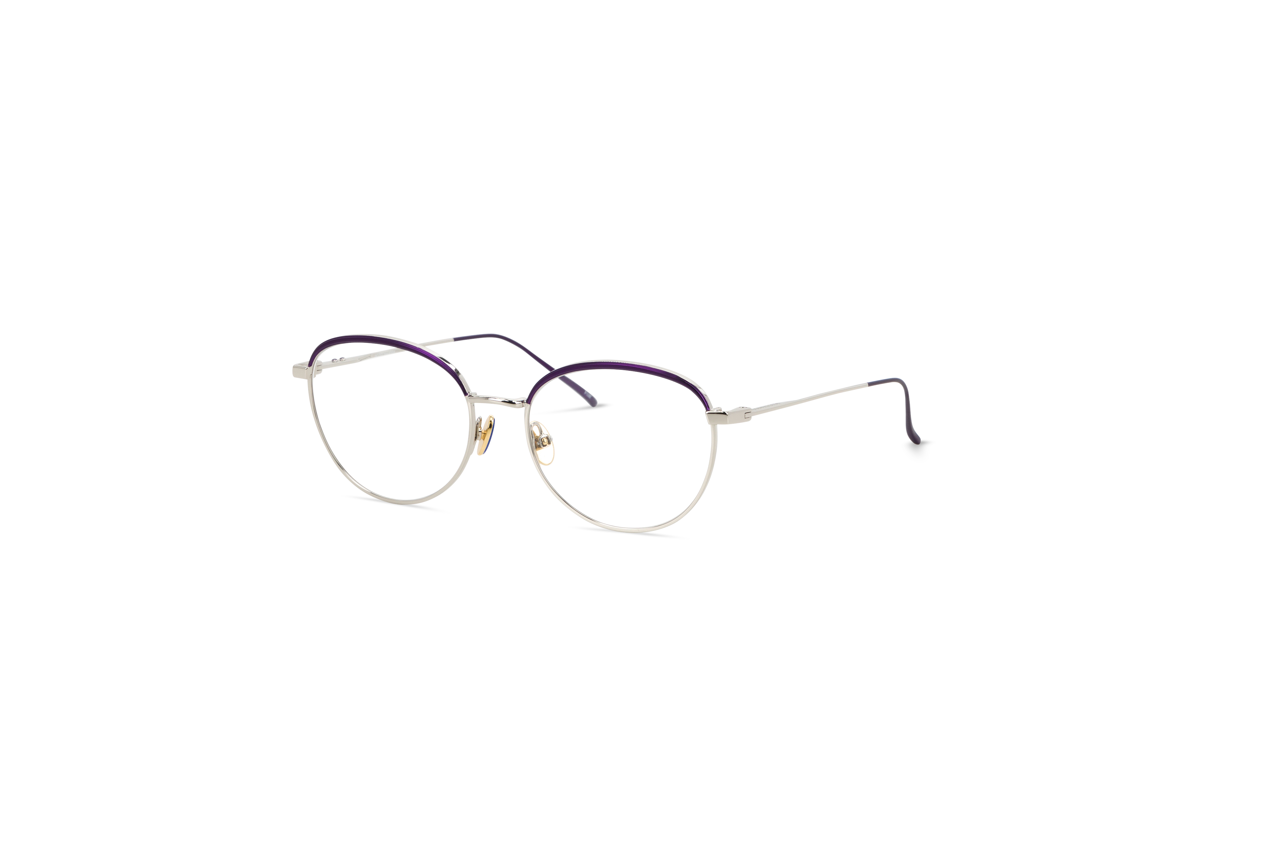 45° Ansicht der Brille Scotch & Soda 1002 in Mehrfarbig auf weißem Hintergrund.