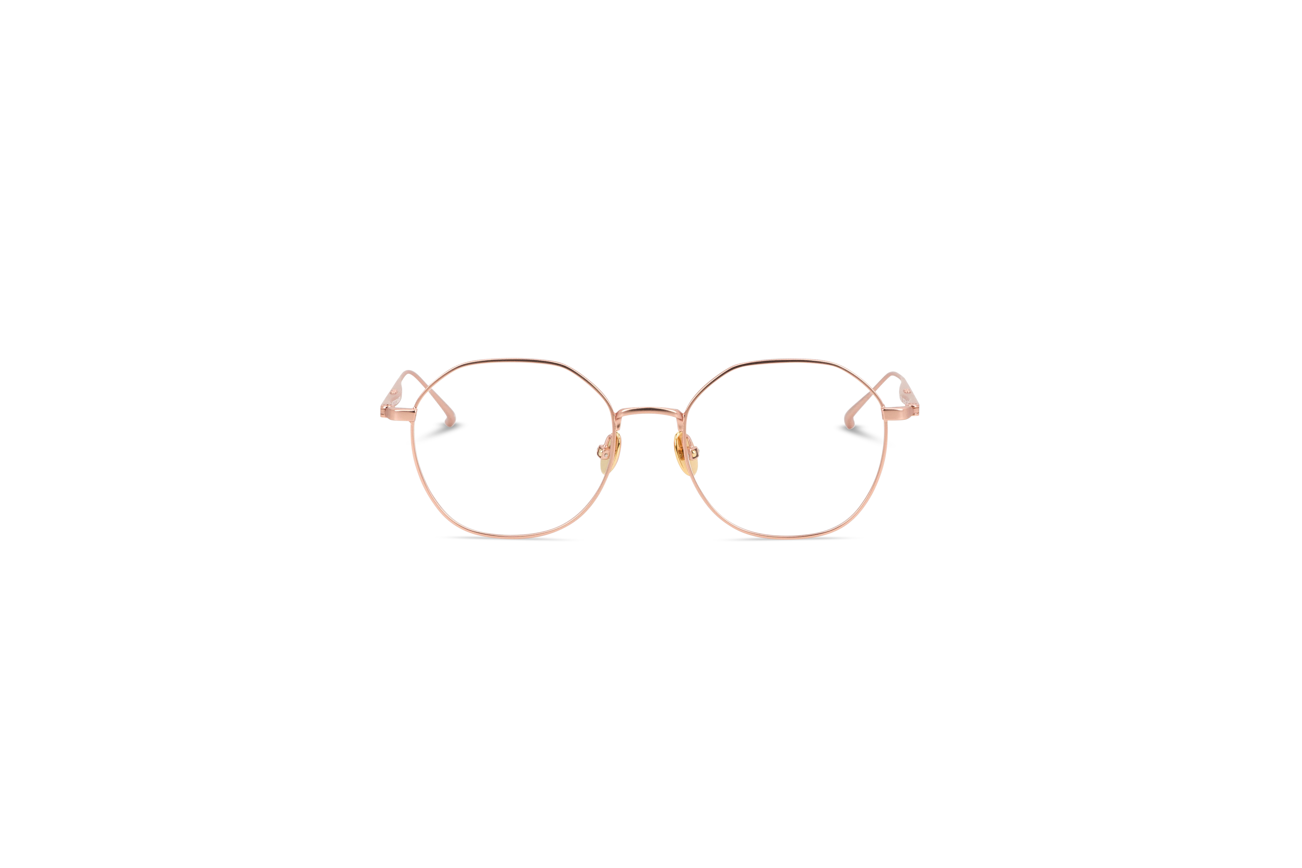 Die Brille Scotch & Soda 1005 in Mehrfarbig auf weißem Hintergrund in Frontalansicht.