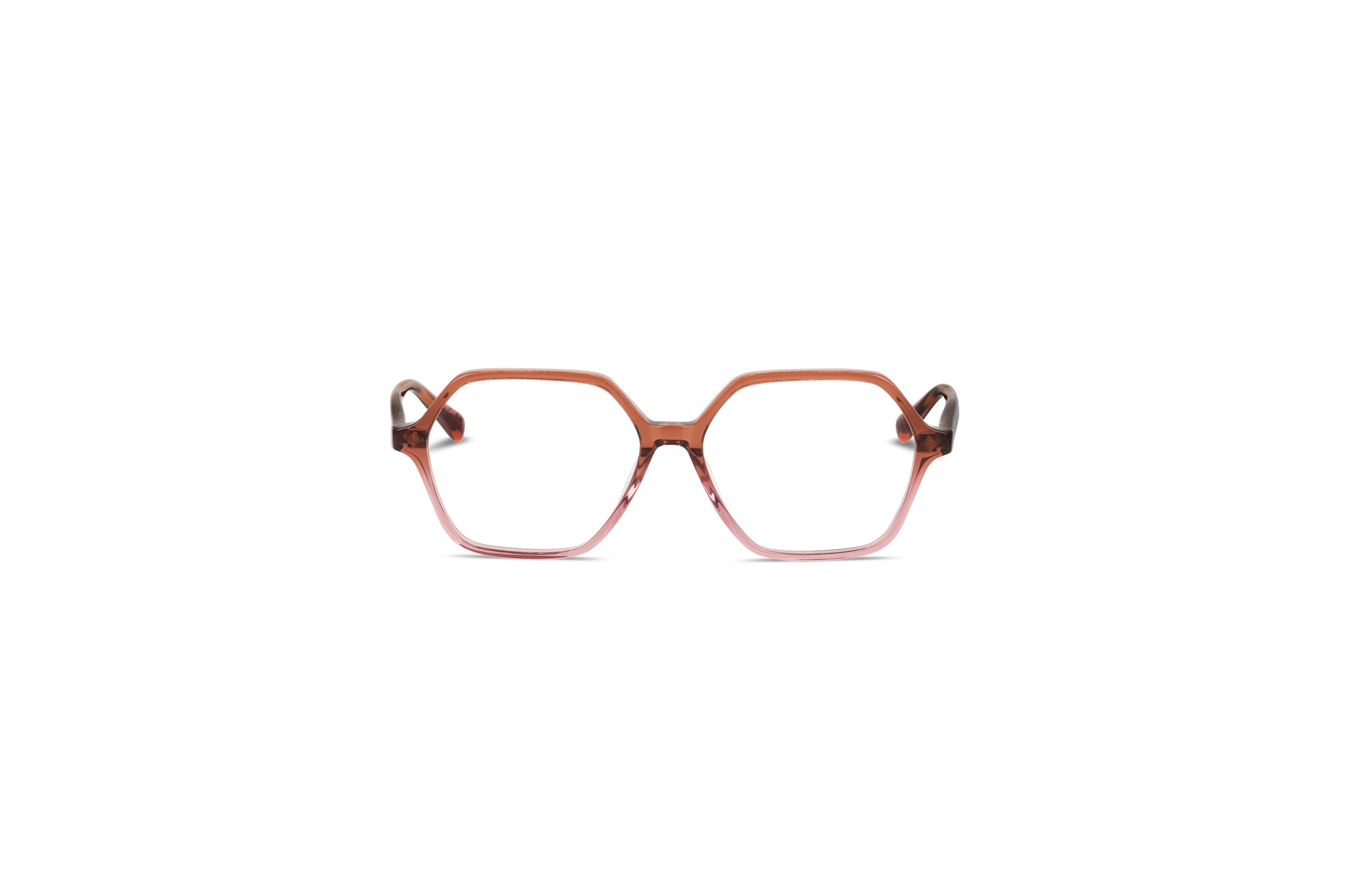 Die Brille Scotch & Soda 3014 in Mehrfarbig auf weißem Hintergrund in Frontalansicht.