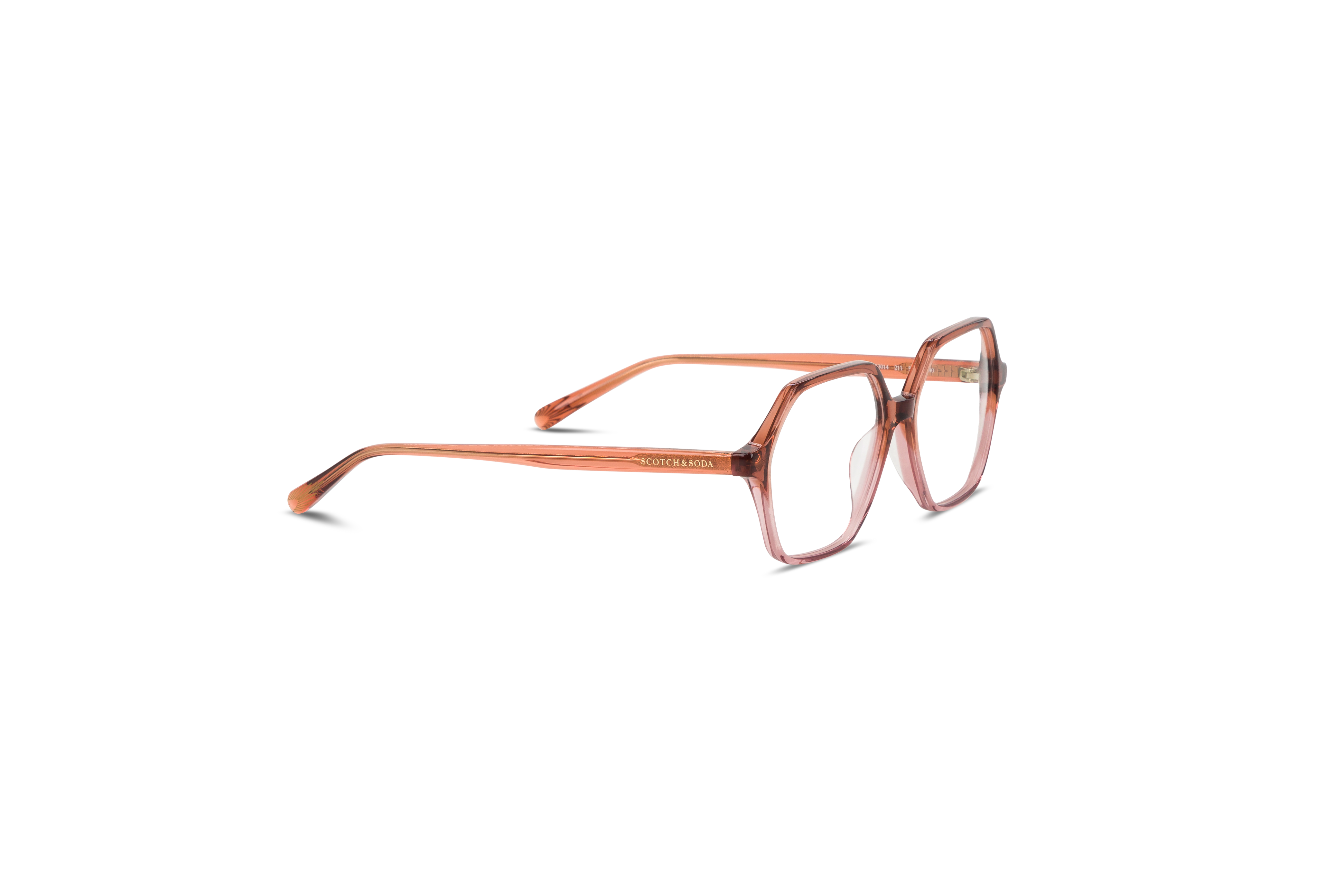 Die Brille Scotch & Soda 3014 in Mehrfarbig mit Seitenansicht.