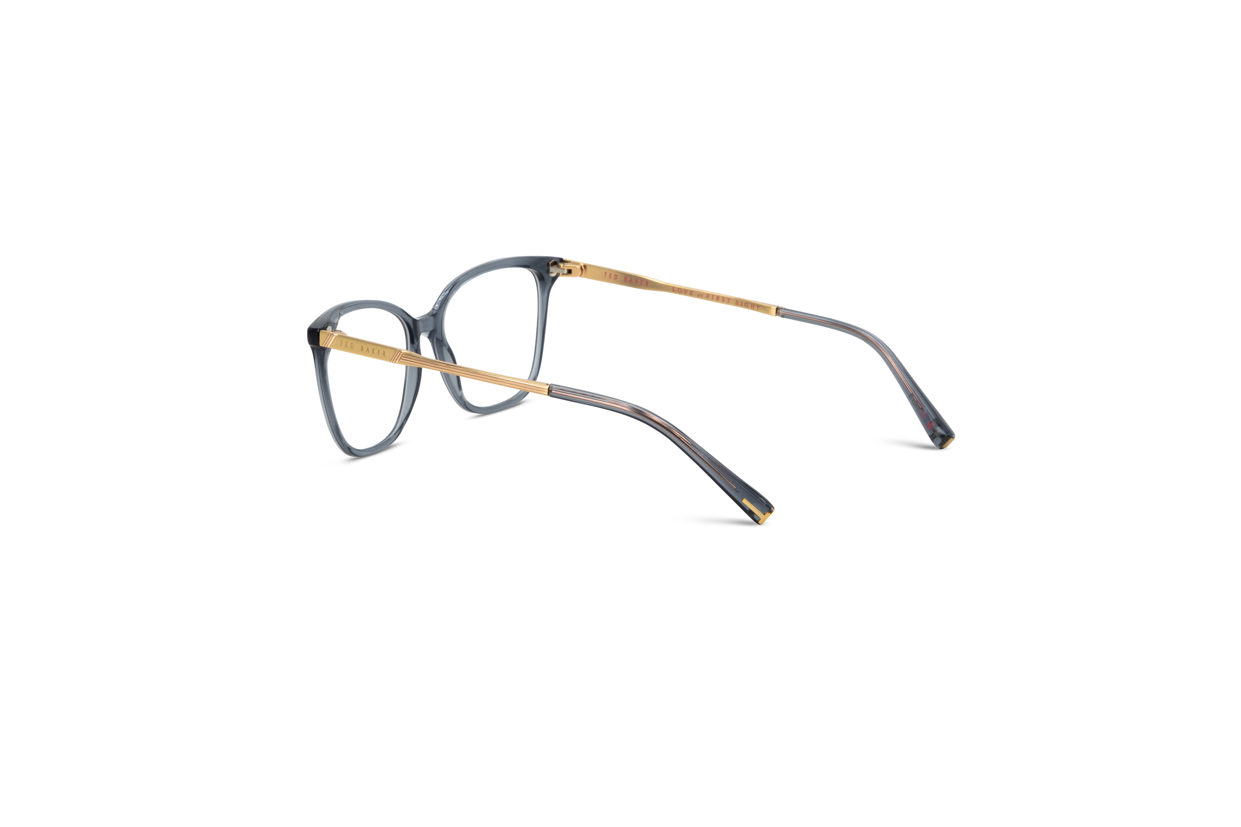 Die Brille Ted Baker TB9220 in Grau mit Innenansicht.