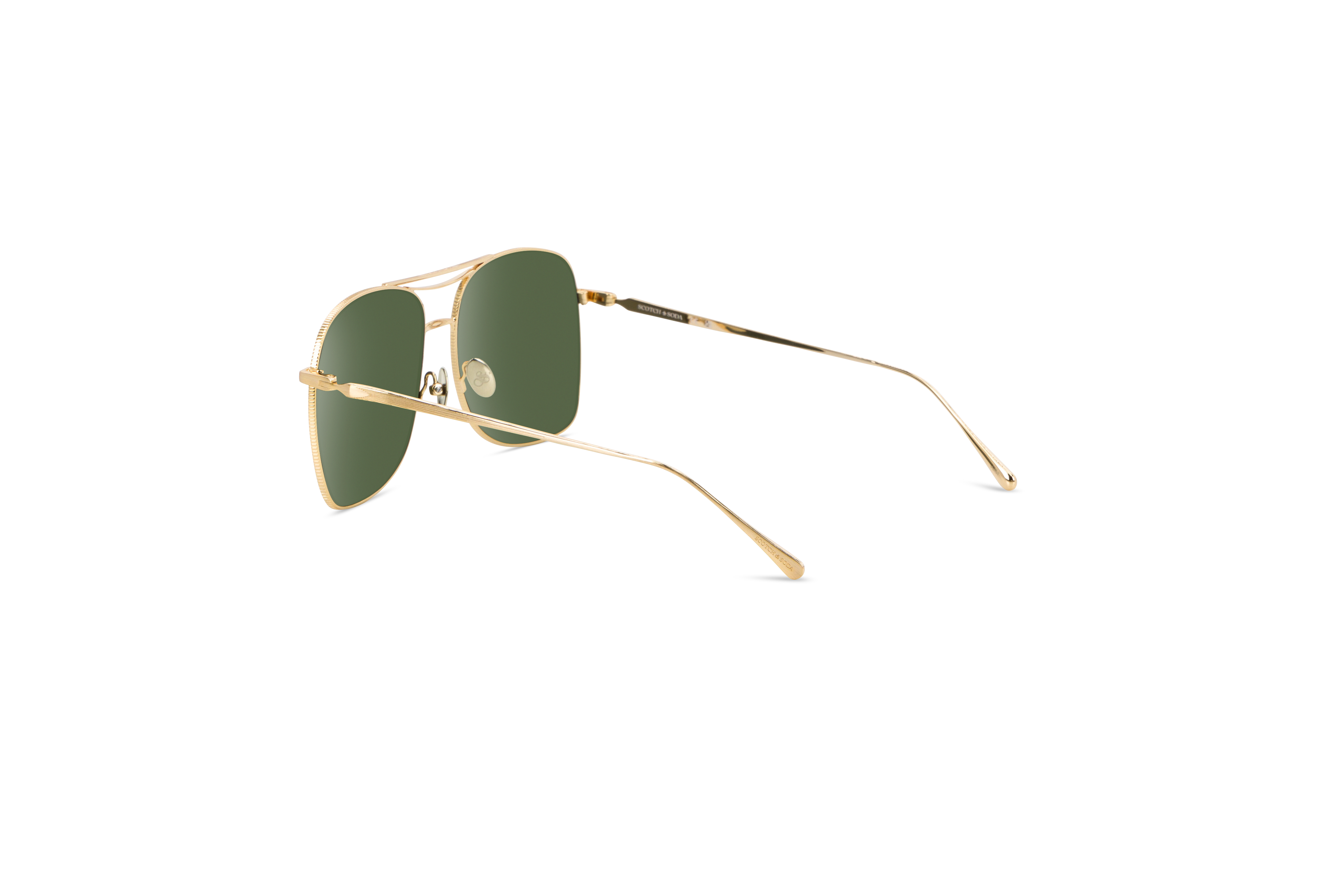Die Sonnenbrille Scotch & Soda 5011 in Transparent mit Innenansicht.
