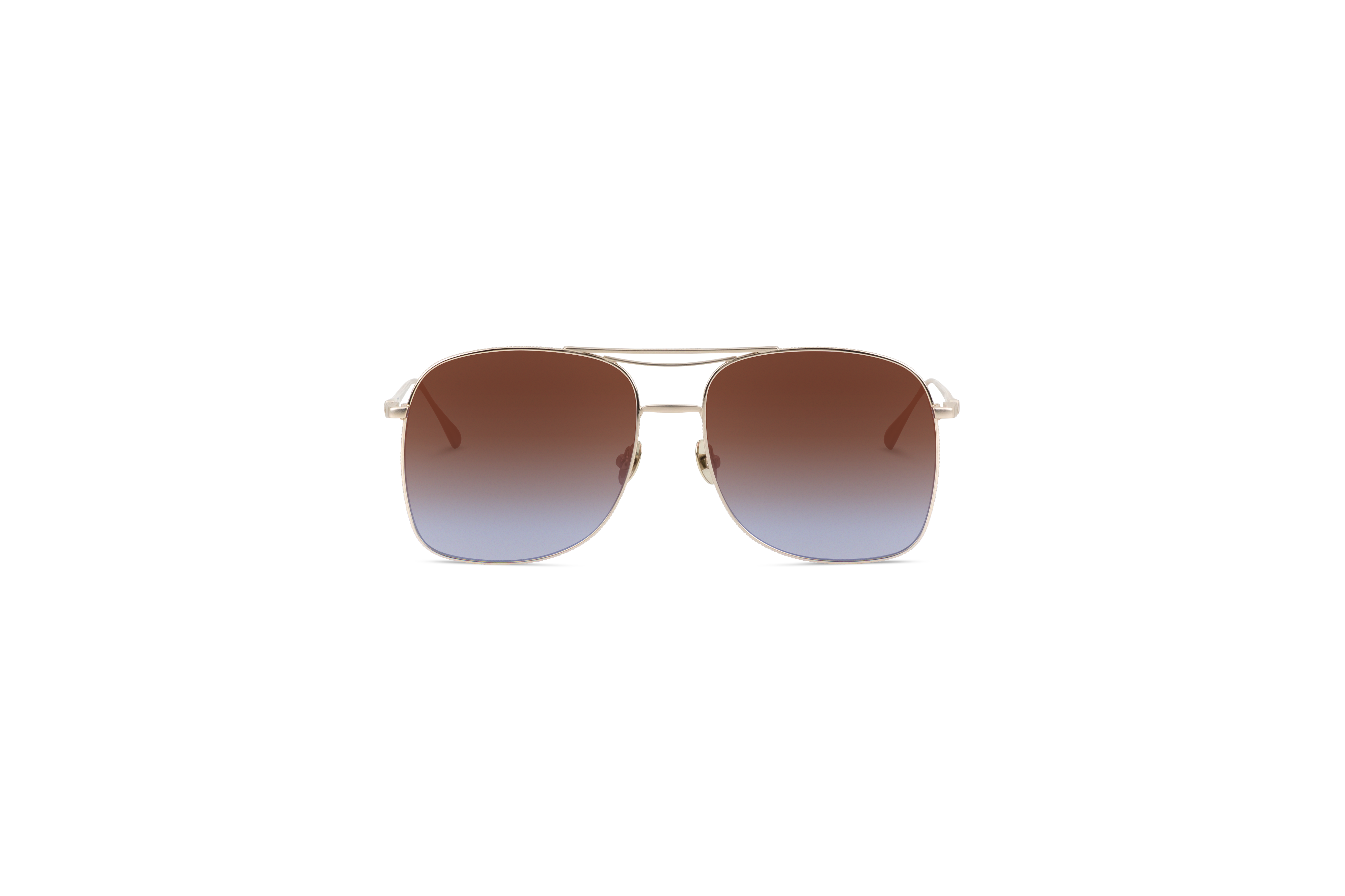 Die Sonnenbrille Scotch & Soda 5011 in Transparent auf weißem Hintergrund in Frontalansicht.