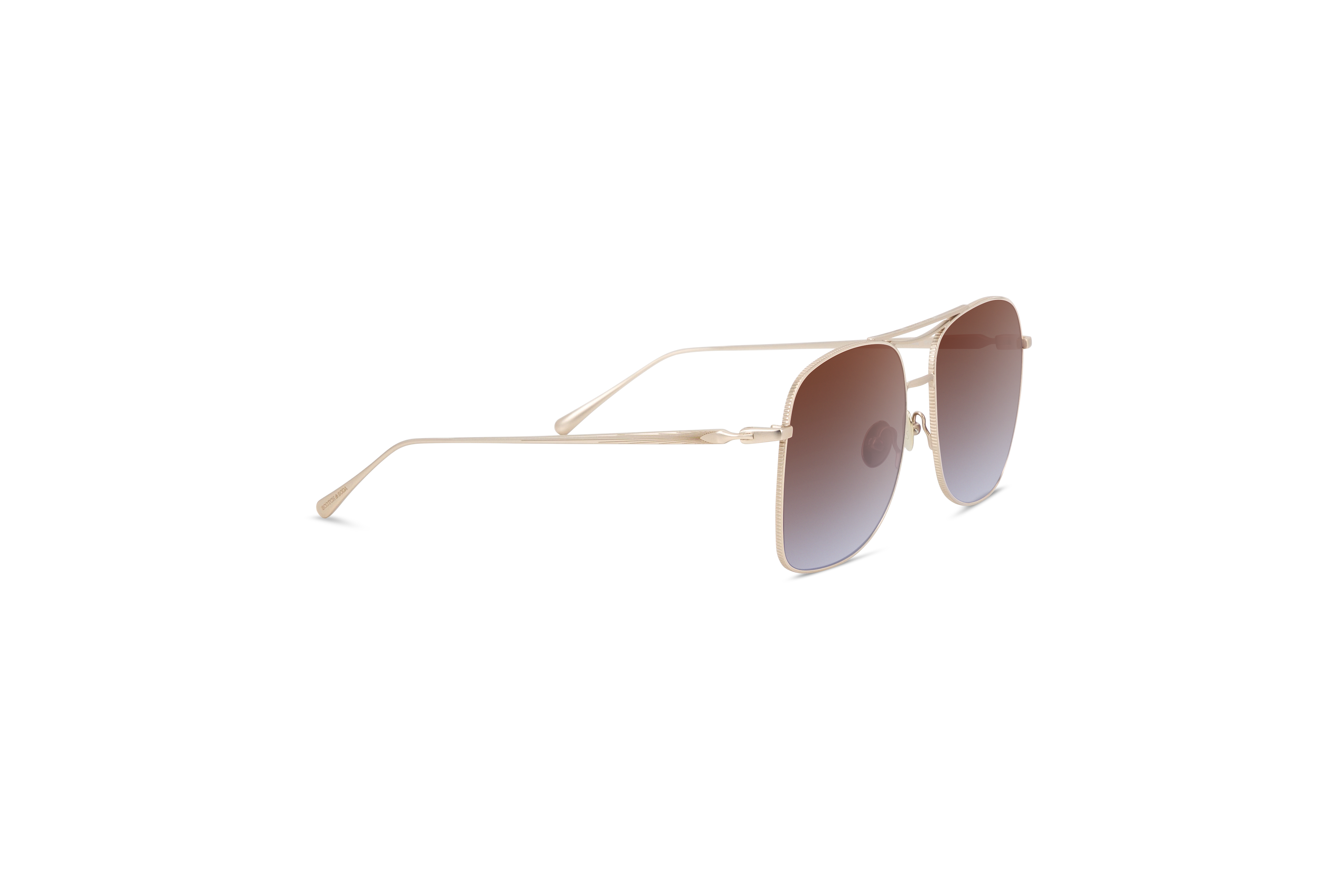 Die Sonnenbrille Scotch & Soda 5011 in Transparent mit Seitenansicht.