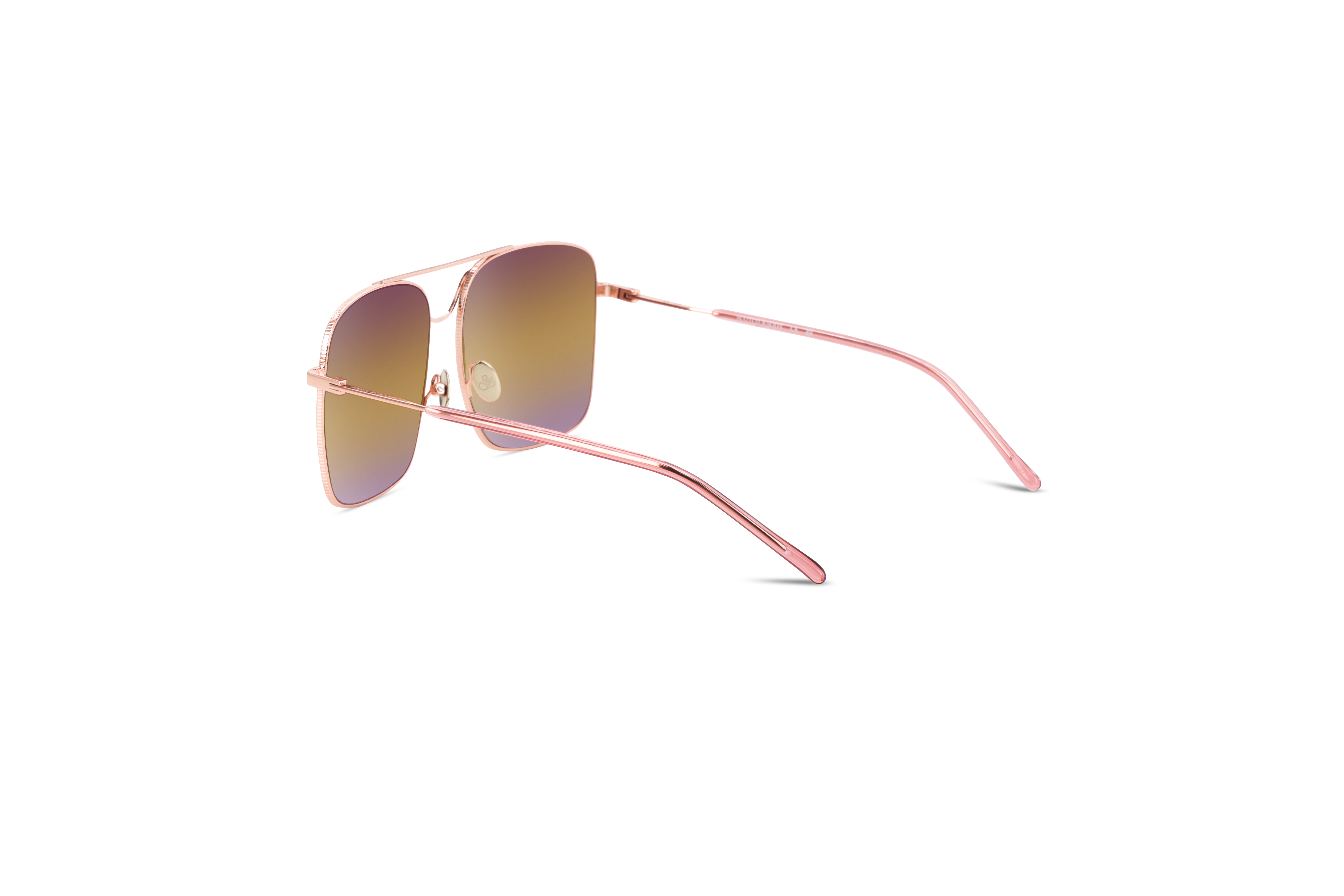 Die Sonnenbrille Scotch & Soda 5014 in Transparent mit Innenansicht.
