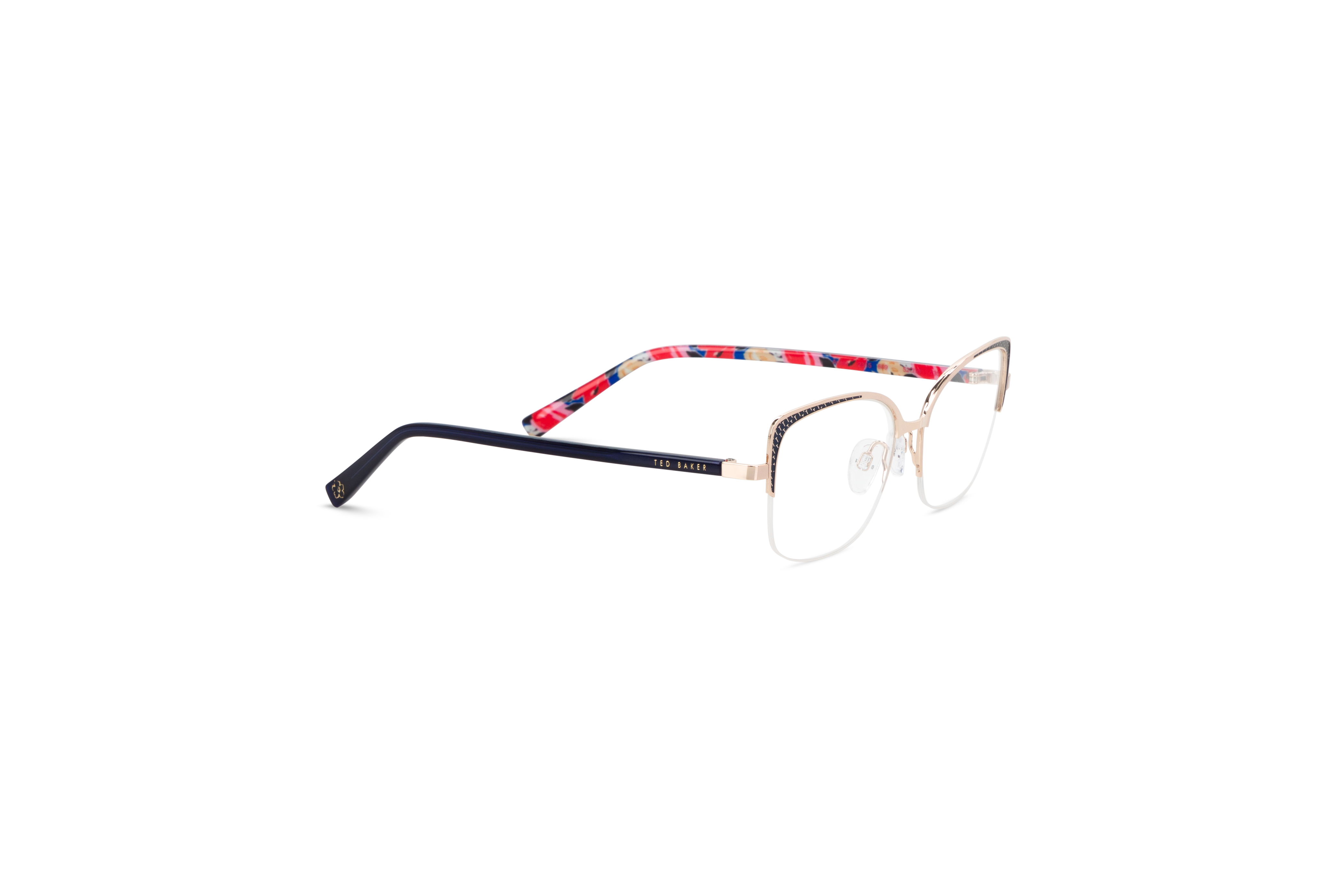 Die Brille Ted Baker 2315 in Mehrfarbig mit Seitenansicht.