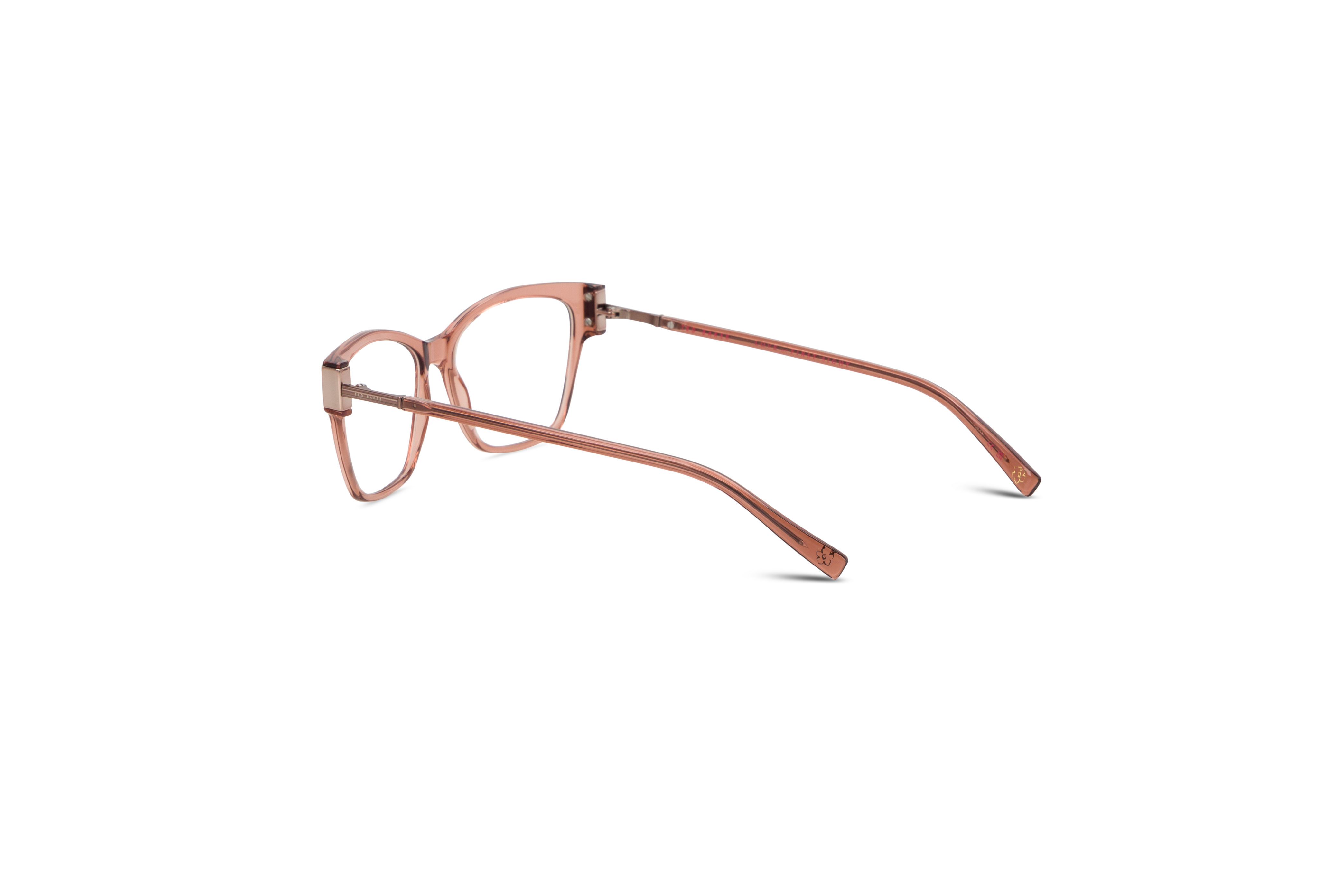 Die Brille Ted Baker 9240 in Orange mit Innenansicht.