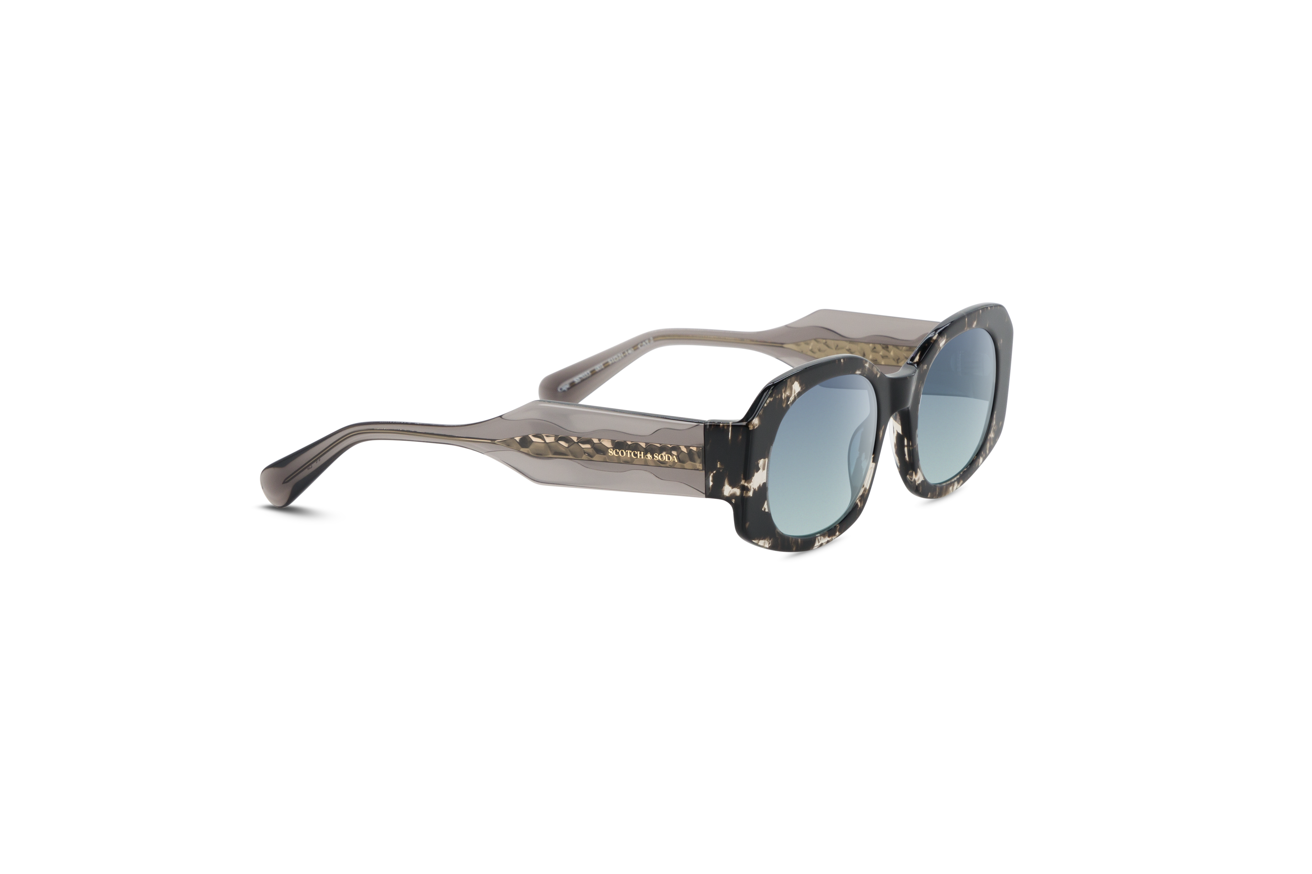 Die Sonnenbrille Scotch & Soda 7033 in Mehrfarbig mit Seitenansicht.
