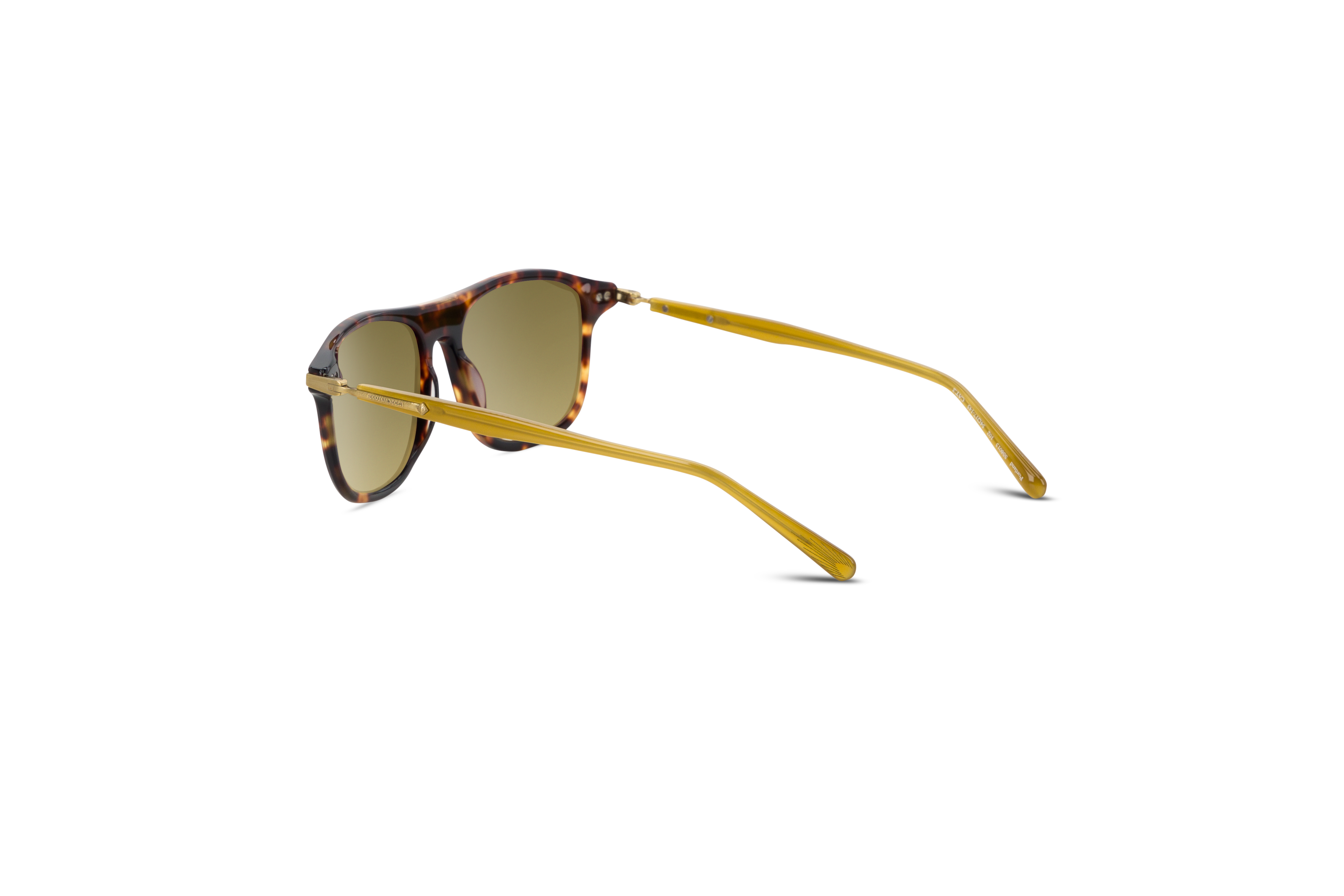 Die Sonnenbrille Scotch & Soda 8013 in Havanna mit Innenansicht.