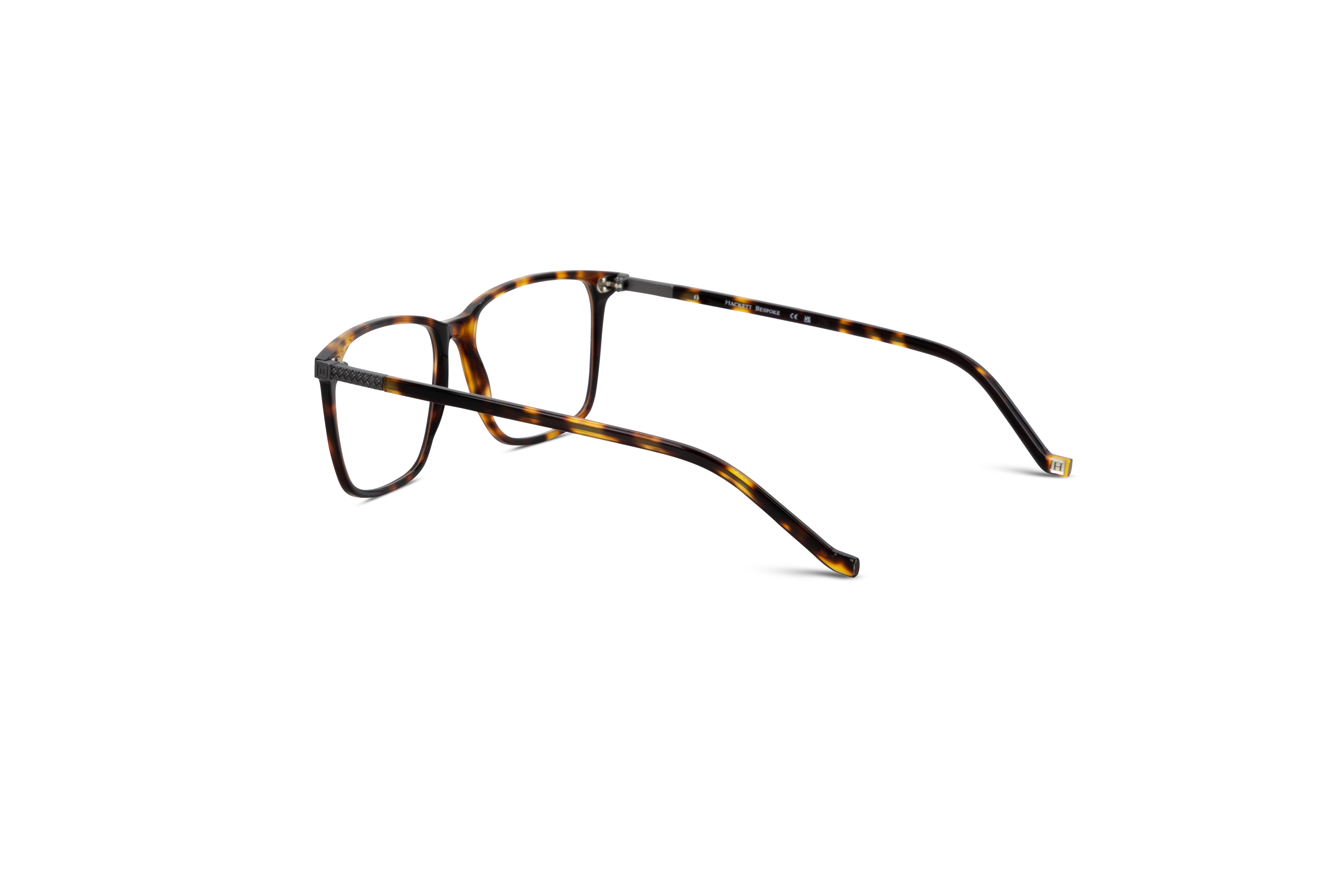 Die Brille Hackett London 315 in Havanna mit Innenansicht.