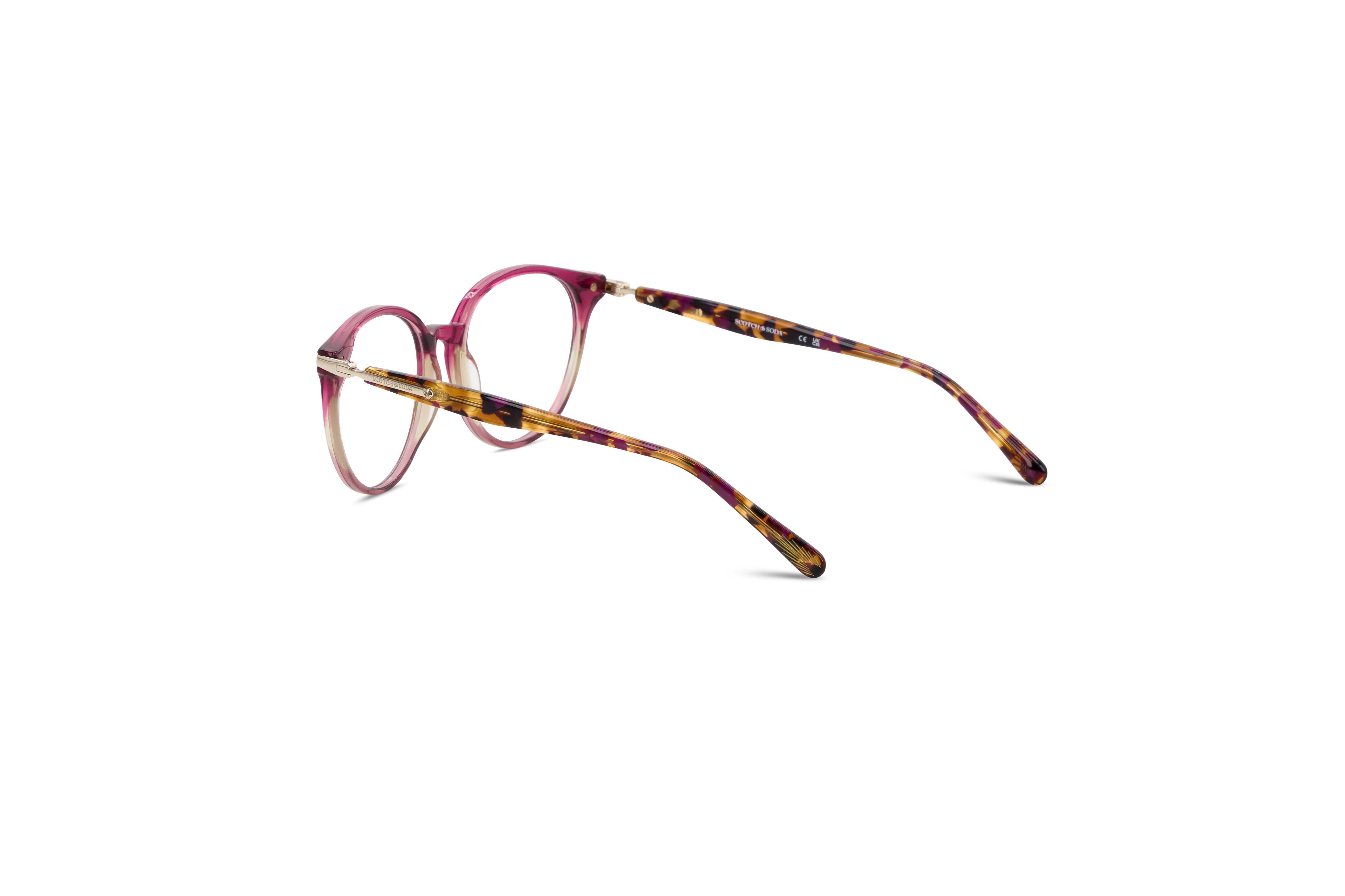 Die Brille Scotch & Soda 3026 in Mehrfarbig mit Innenansicht.