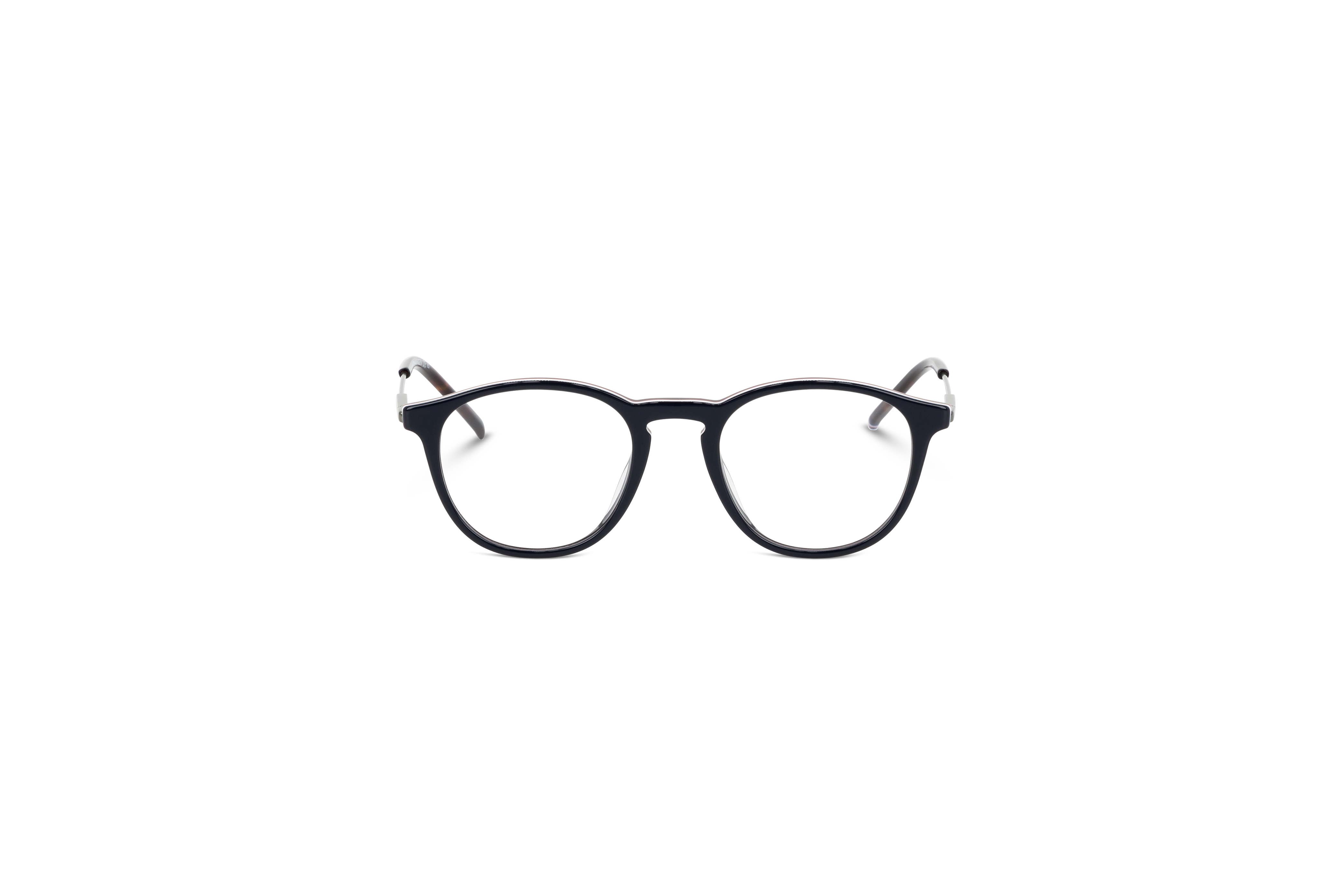 Die Brille Tommy Hilfiger TH 1772 in Blau auf weißem Hintergrund in Frontalansicht.