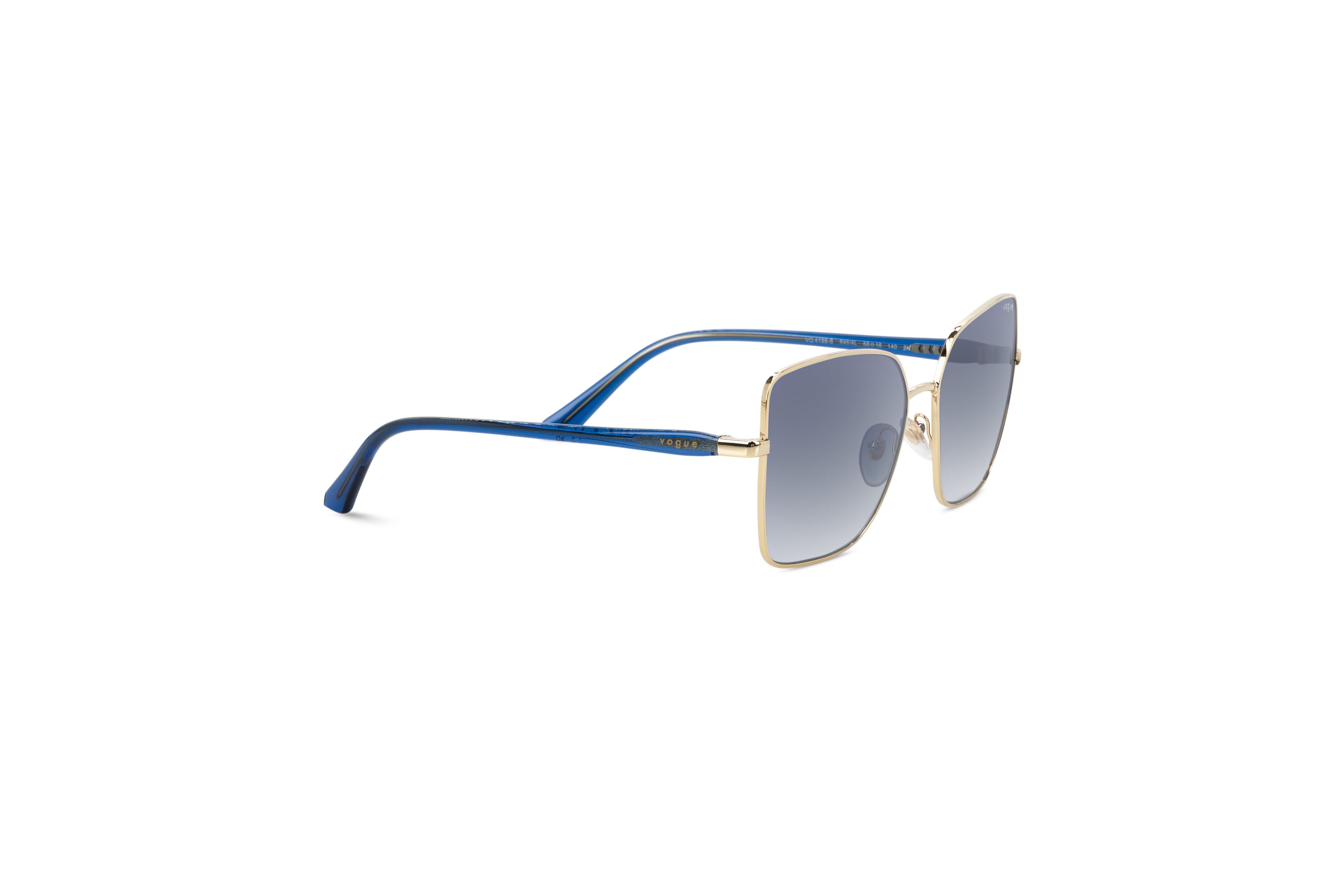 Die Sonnenbrille Vogue VO4199S in Gold mit Seitenansicht.