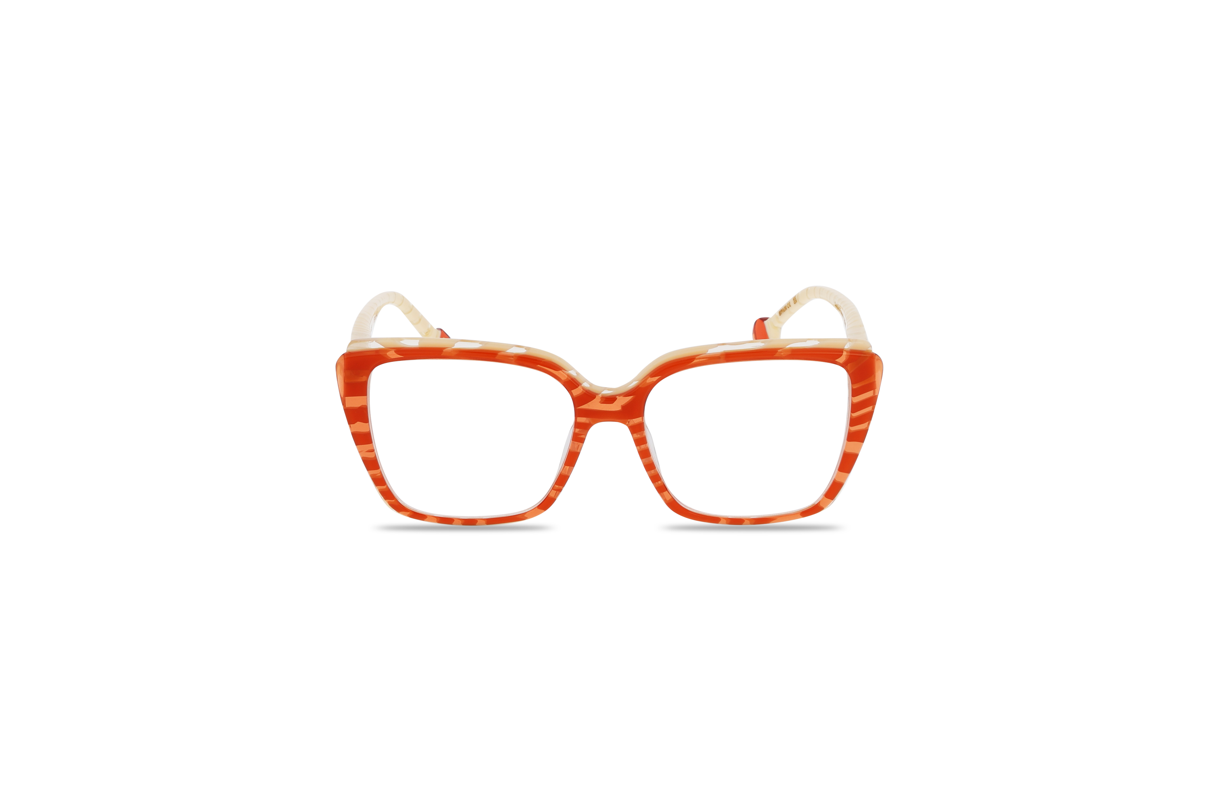 Etnia Barcelona SERRES Damen Brille mit und ohne Sehstärke / Orange / rechteckig