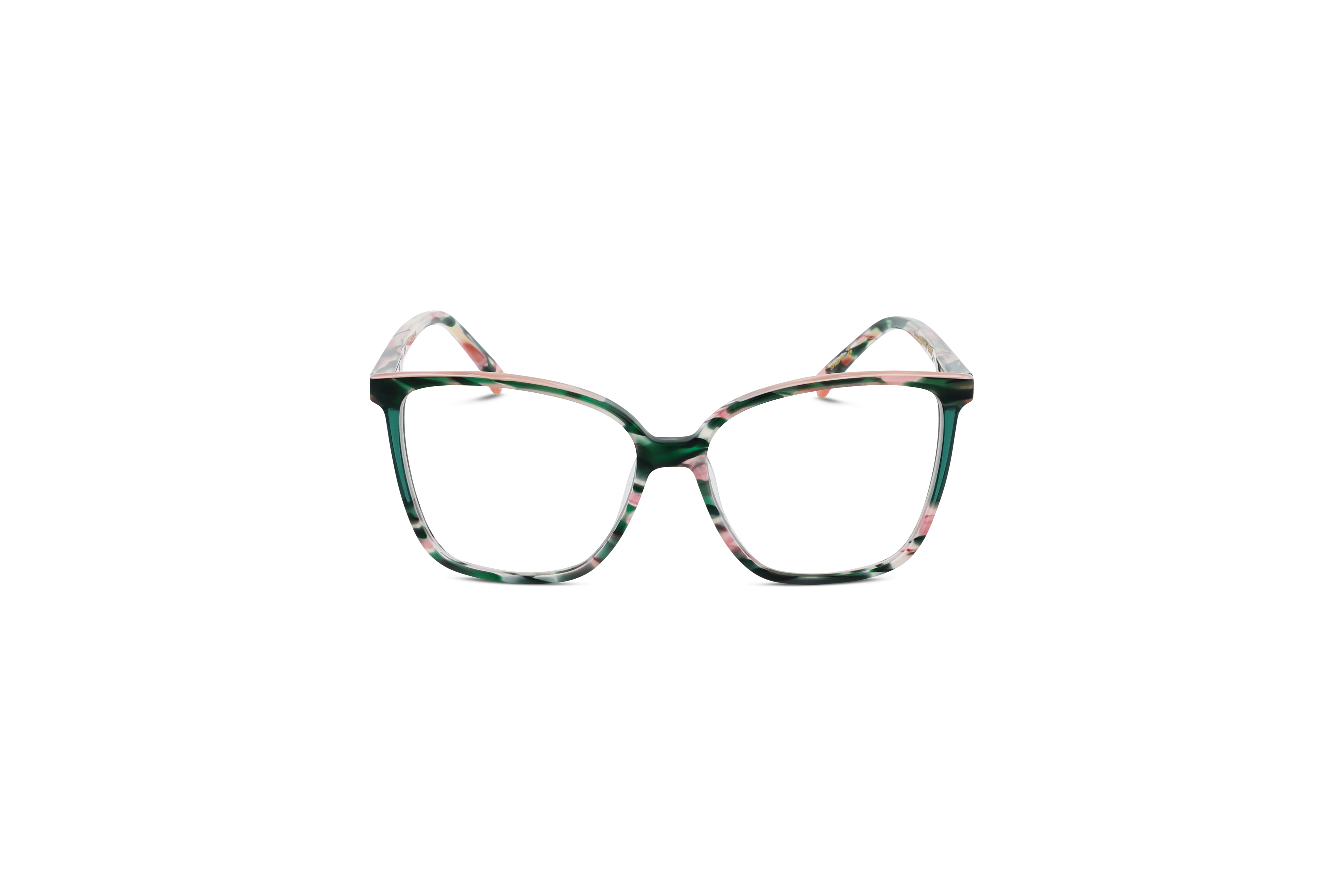 Die Brille Etnia Barcelona ARTEMISA in Mehrfarbig auf weißem Hintergrund in Frontalansicht.