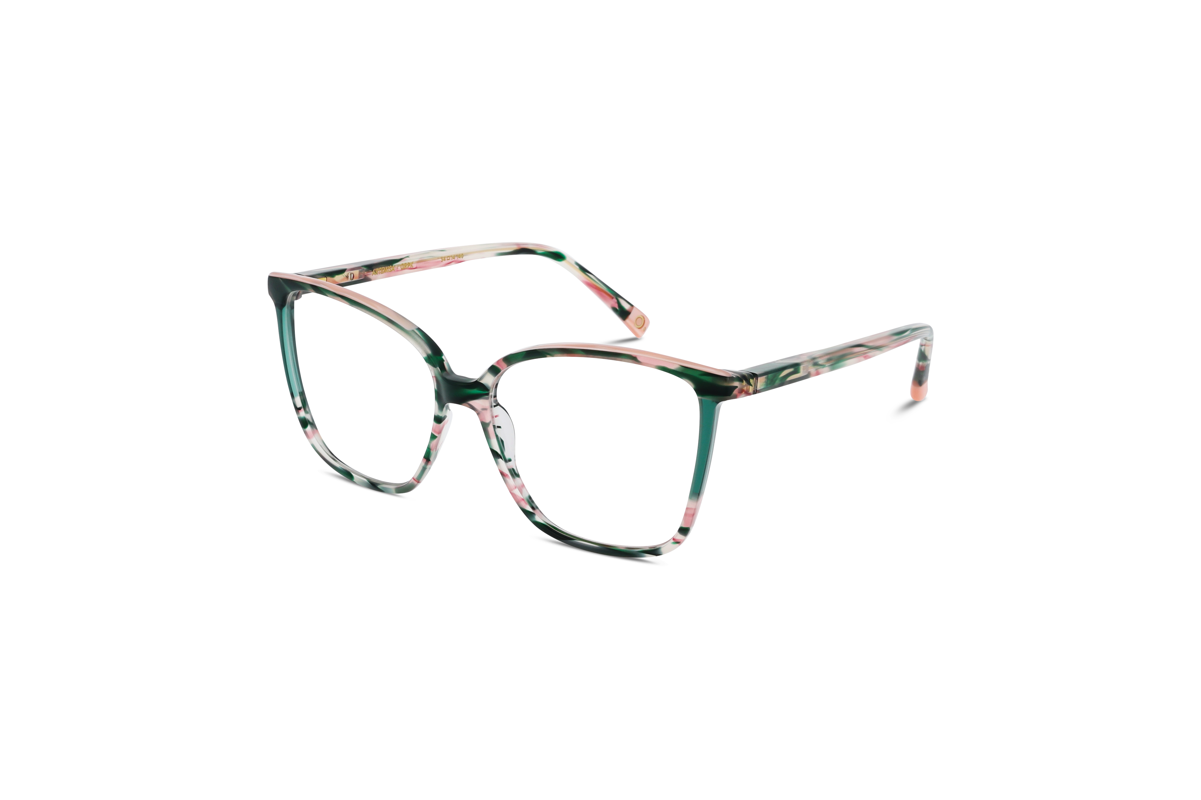 45° Ansicht der Brille Etnia Barcelona ARTEMISA in Mehrfarbig auf weißem Hintergrund.