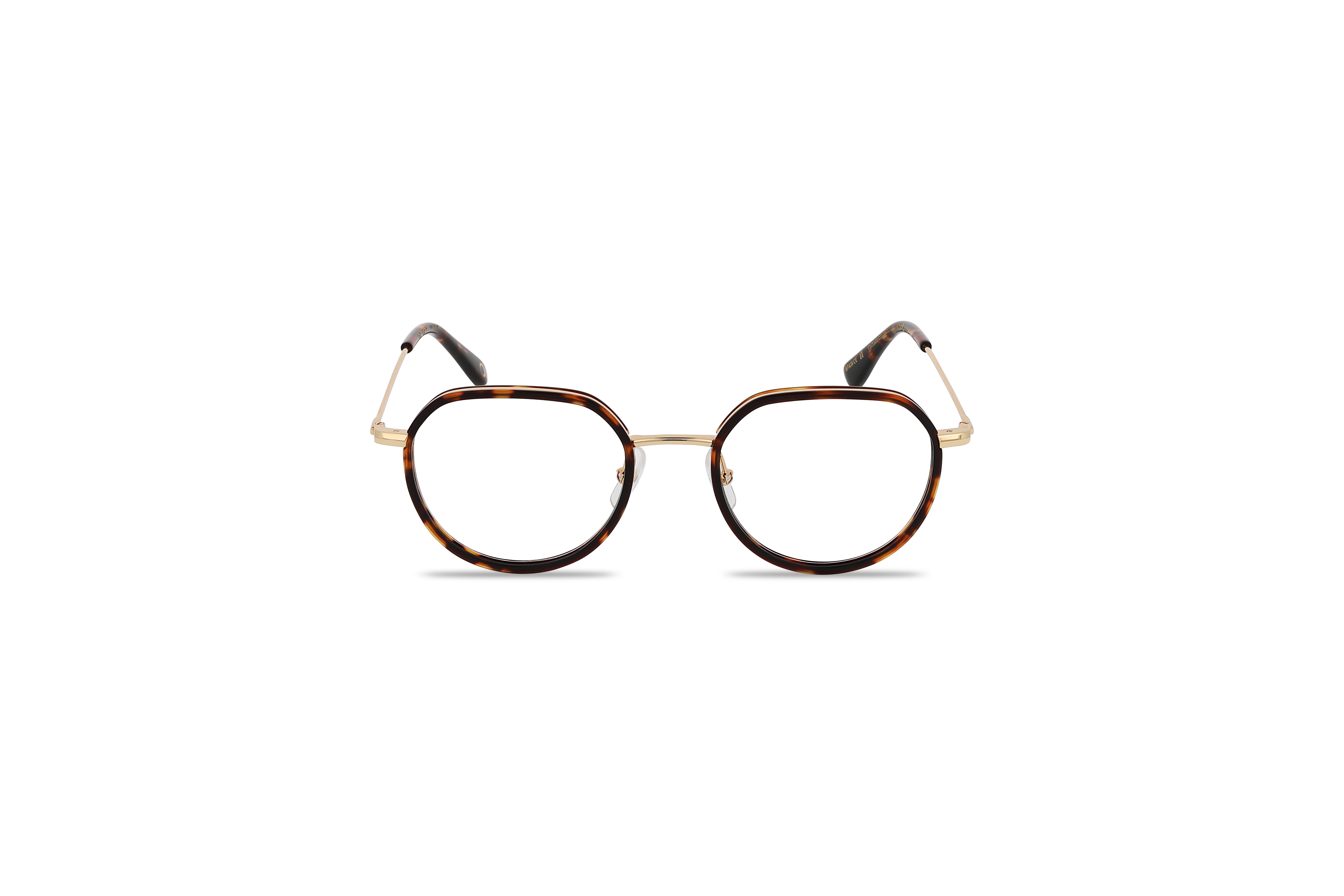 Die Brille Etnia Barcelona SAX in Havanna auf weißem Hintergrund in Frontalansicht.