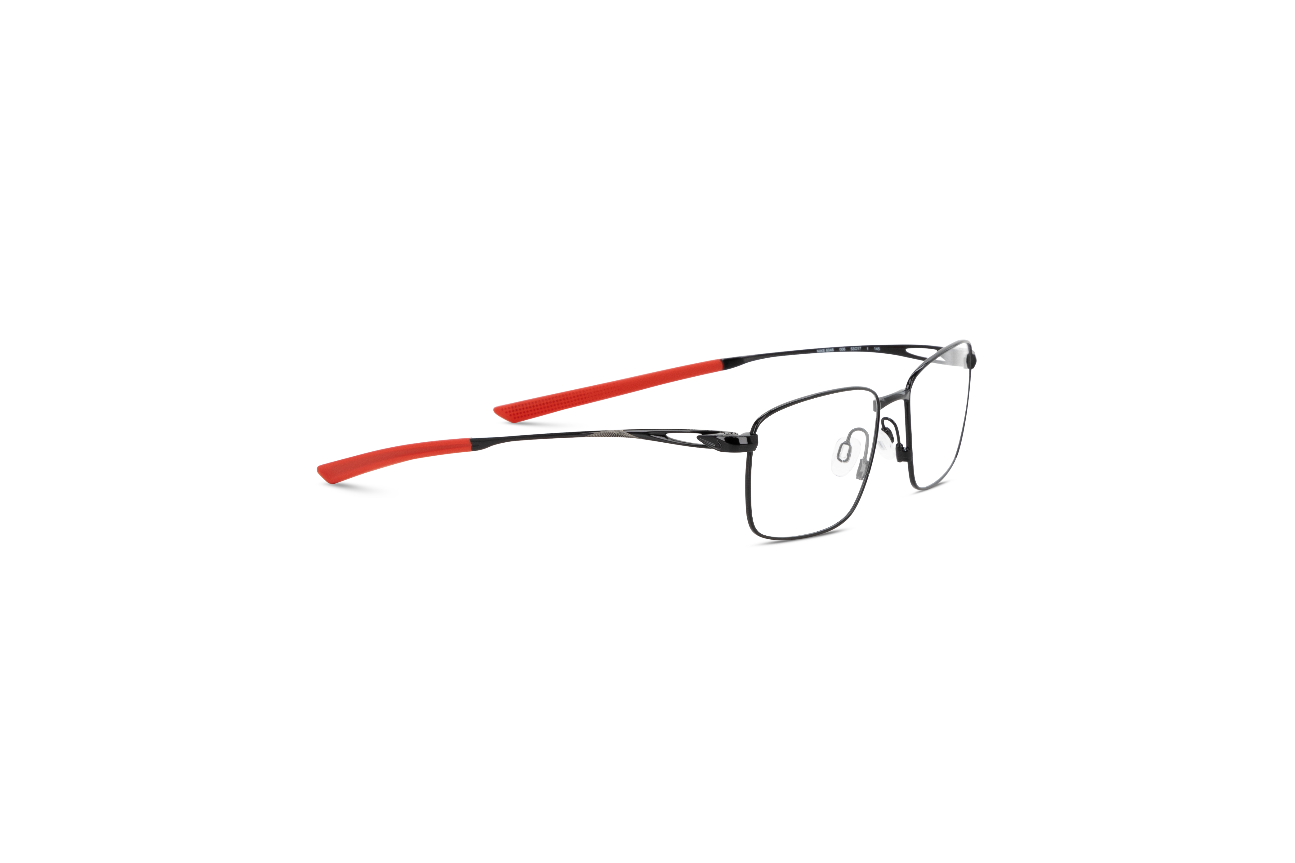 Die Brille Nike 6046 in Schwarz mit Seitenansicht.